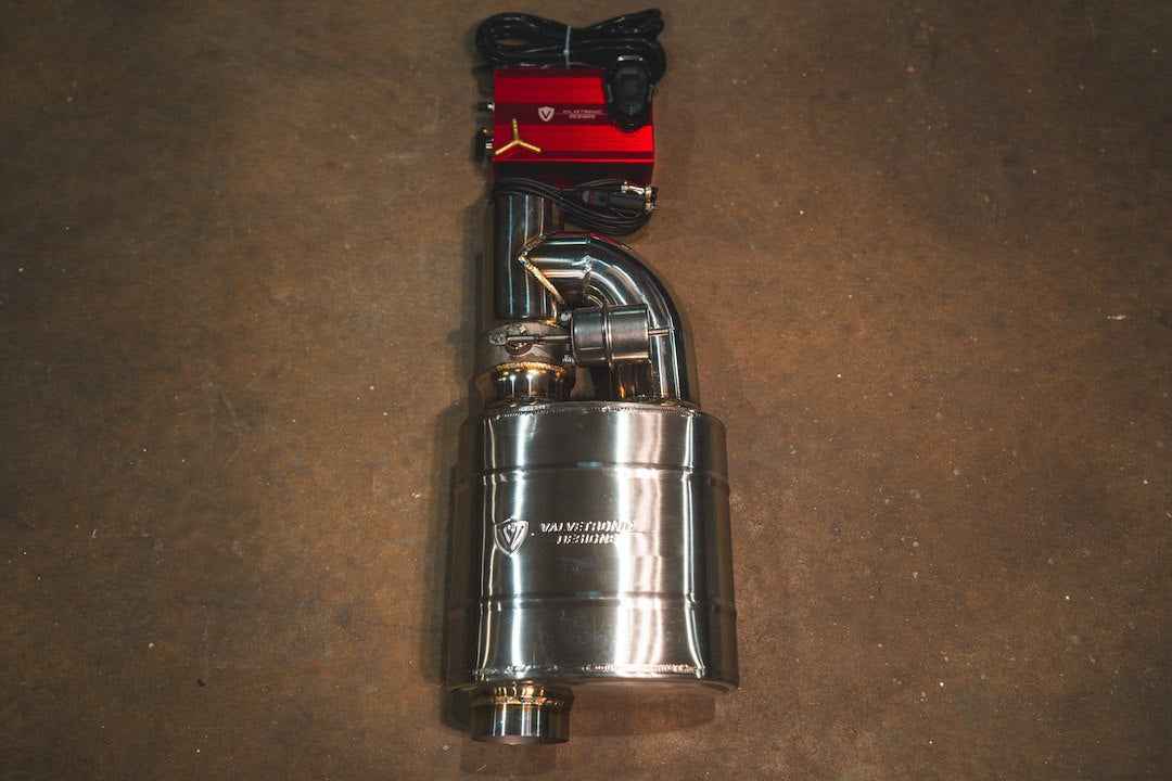 Valvetronic Design UVM.76MM.X1 Stainless Muffler - 3 in Inlet/Outlet