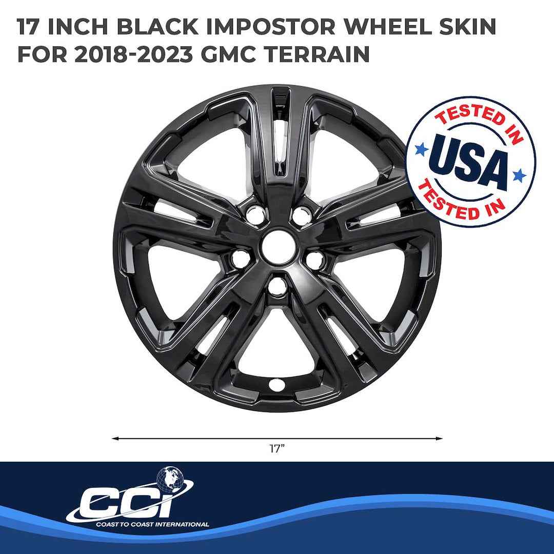 Coast To Coast IMP417BLK Black Terrain Impostor Wheel Skins