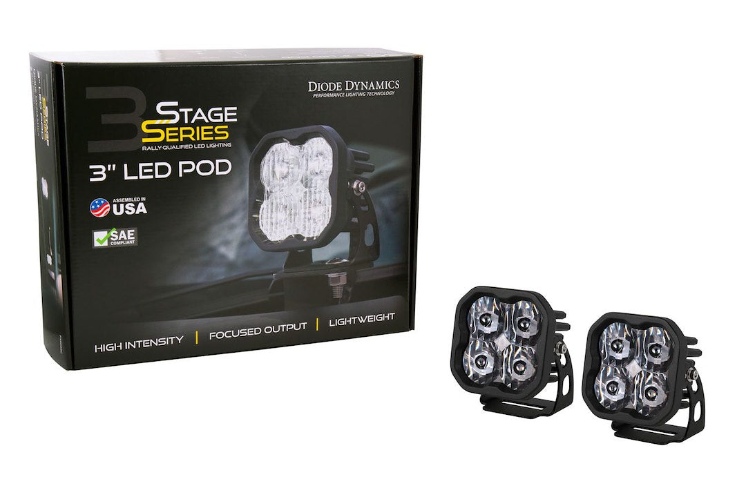 Diode Dynamics Dd6886p White LED Flood/Spot Pod Pair