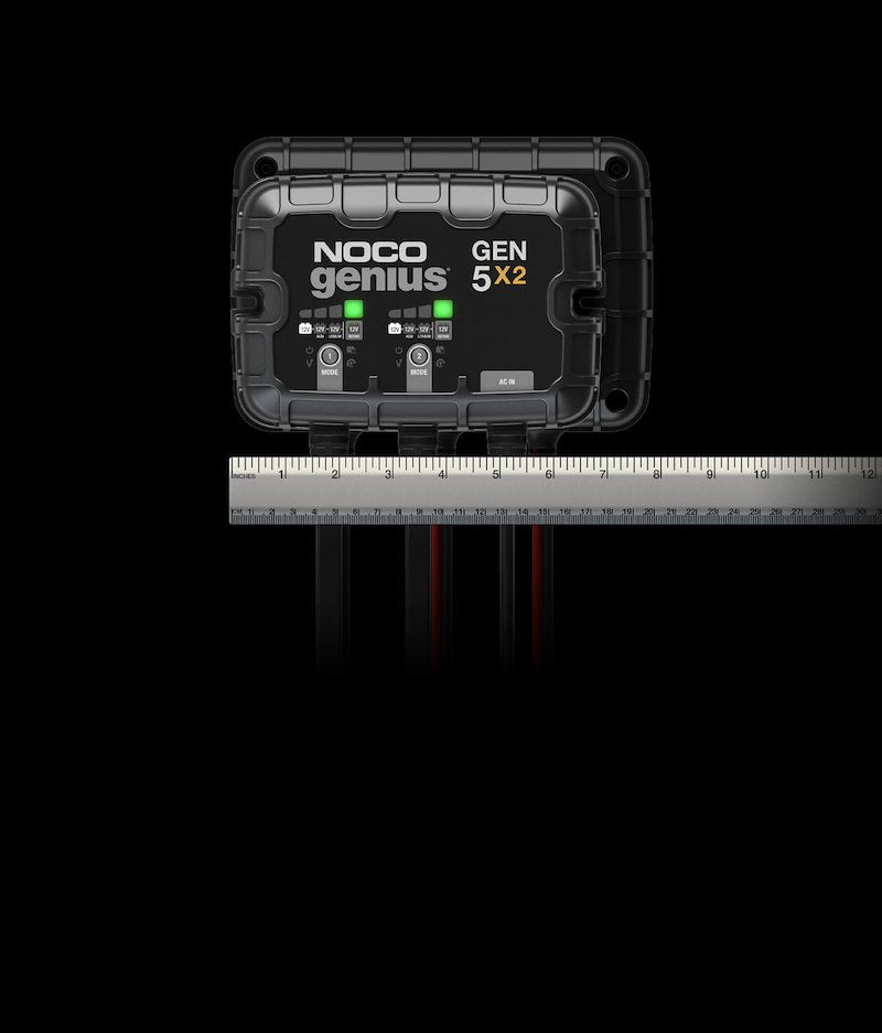 NOCO GEN5X2 2-Bank 10A Onboard Marine Battery Charger – 12V