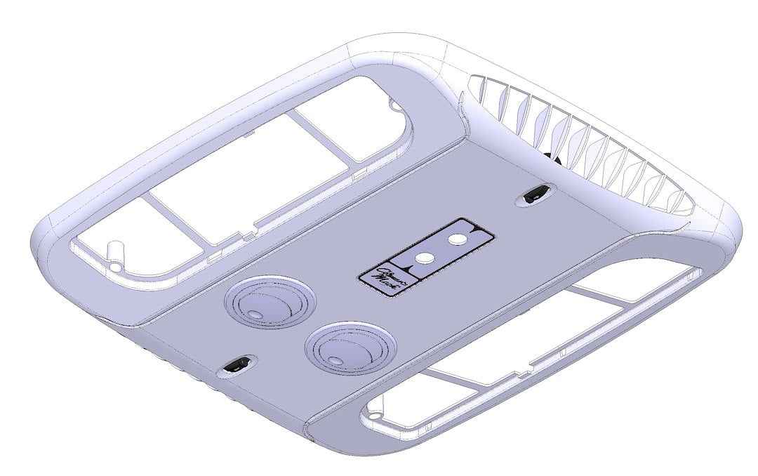 Coleman Mach 9470-4231 9430D715 Bottom-Discharge Shroud - White