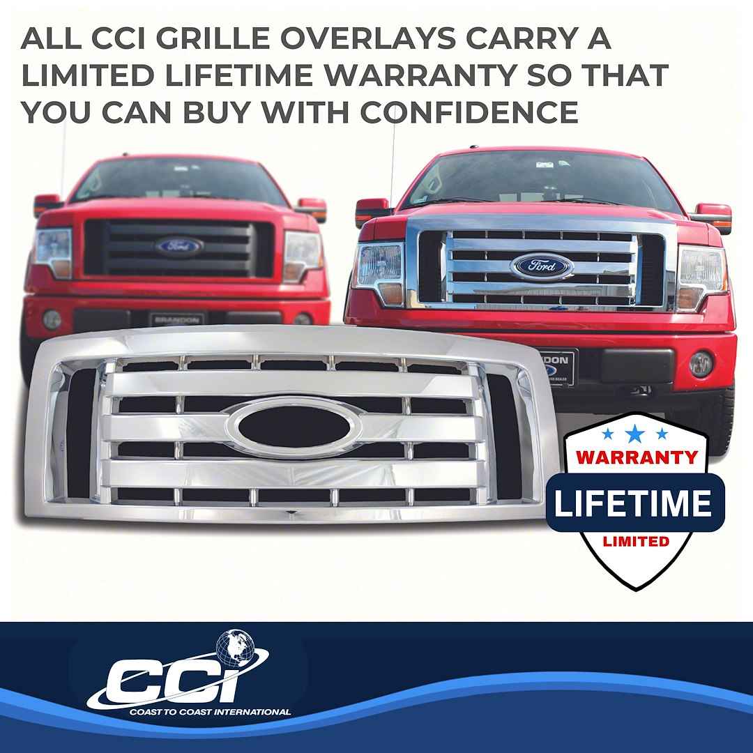 Coast To Coast GI73 F-150 Chrome Grille Overlay