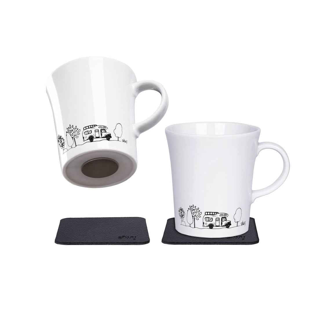 Silwy Magnetic 2713092BCA Porcelain Magnetic Mug - 9.1 oz