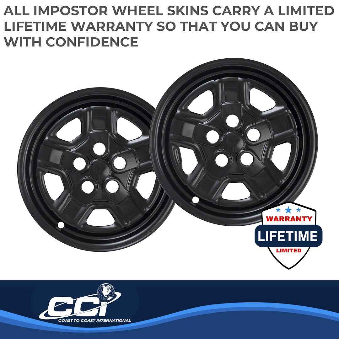 Coast To Coast IMP78BLK Black 16-Inch Patriot Wheel Skins