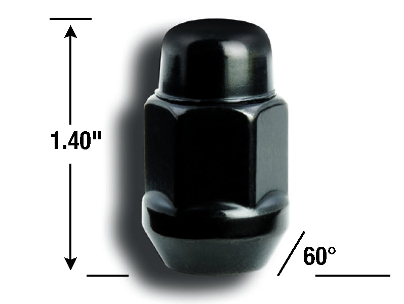 Gorilla 41187BCB Bulge Acorn Lug Nuts, 1/2-20, 4 Pack