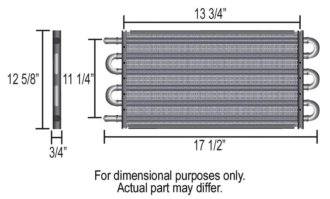 Derale 13315 Series 7000 Ten-Row -6 AN Fluid Cooler - image 2