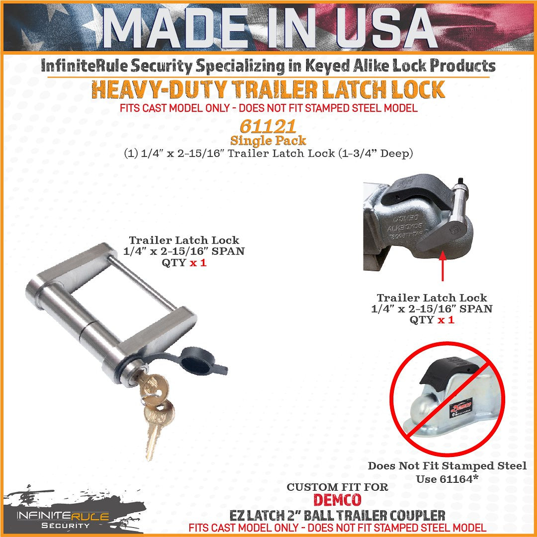 Infiniterule 61121-S Trailer Hitch Lock - image 2