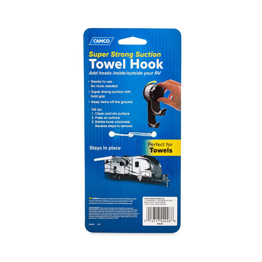 Camco Multi Purpose Hook (44028) – Material: Polypropylene