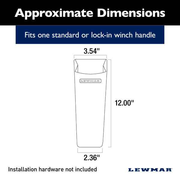 Lewmar 29140020 Sailboat Winch-Handle Holder - White