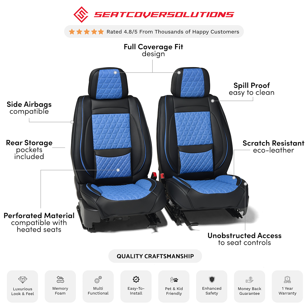 Seat Cover Solutions FFFBB Perforated Eco-Leather Seat Cover