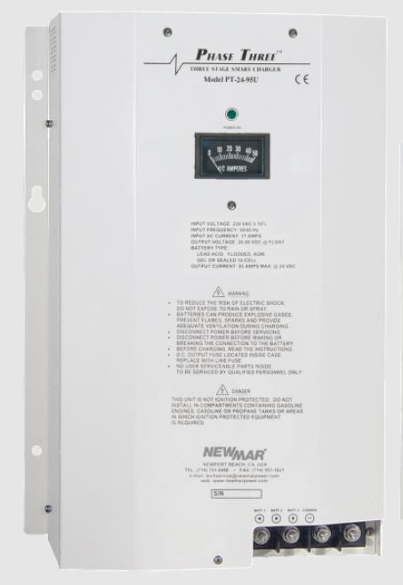 NewMar PT-24-95U Phase Three Smart 24V 95A Battery Charger