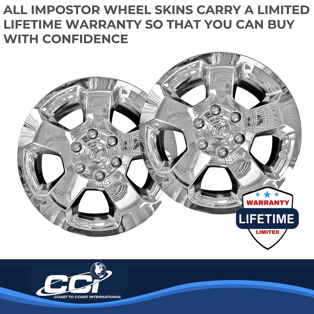 Coast To Coast IMP451X Chrome Ram 1500 Impostor Wheel Skins - image 3