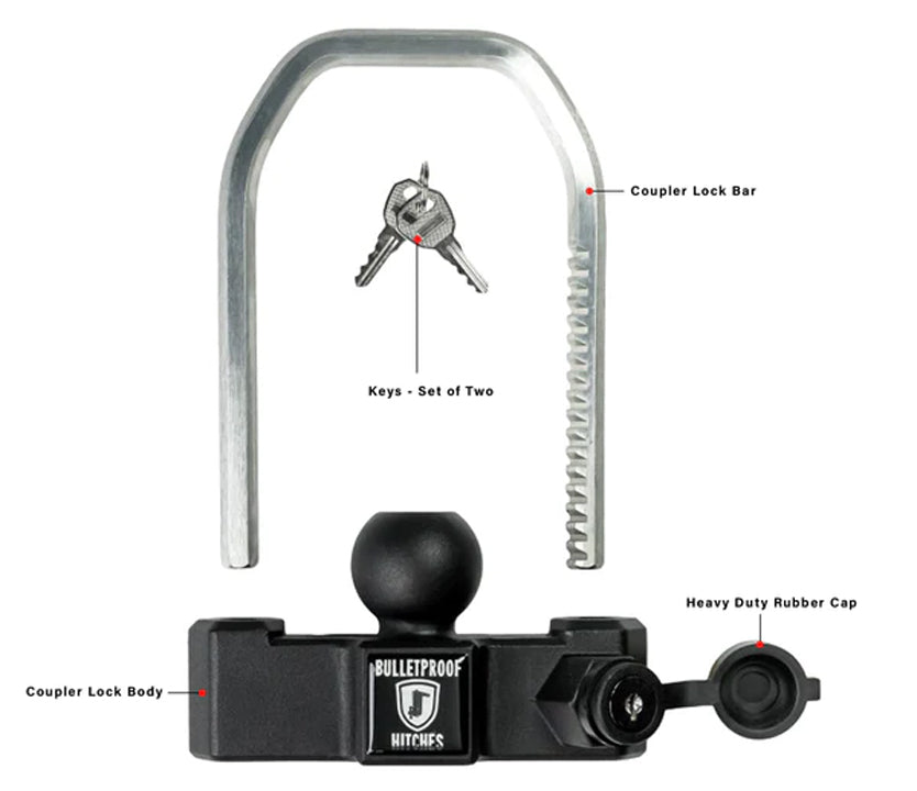 Bulletproof Hitches Mdcoupler Trailer Coupler Lock - image 5