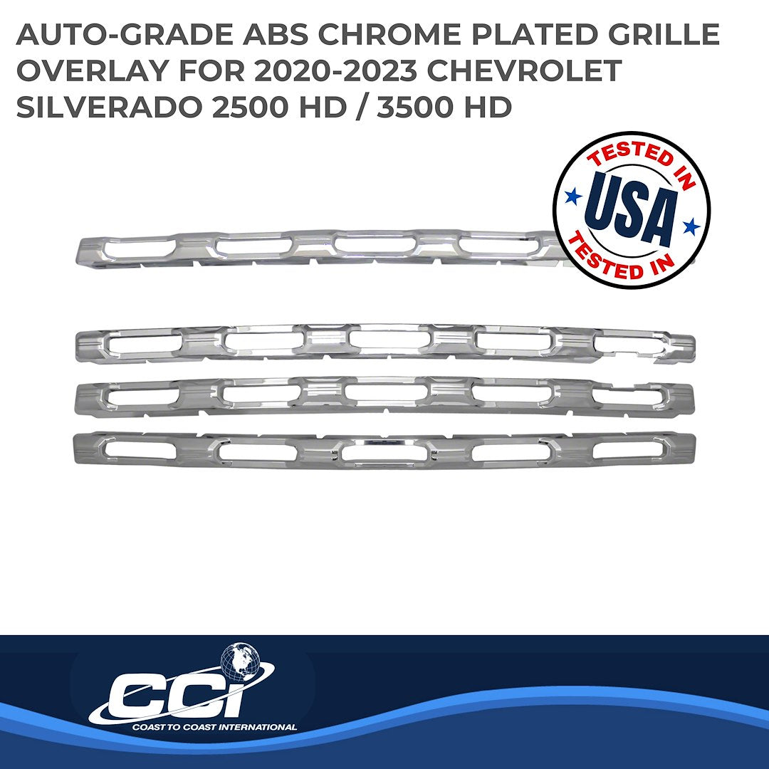 Coast To Coast GI168 Chrome Silverado 2500 Grille Overlay - image 2