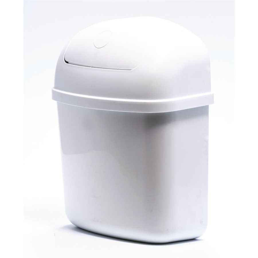 Camco 43961 Wall/Cabinet-Mount Trash Can - White