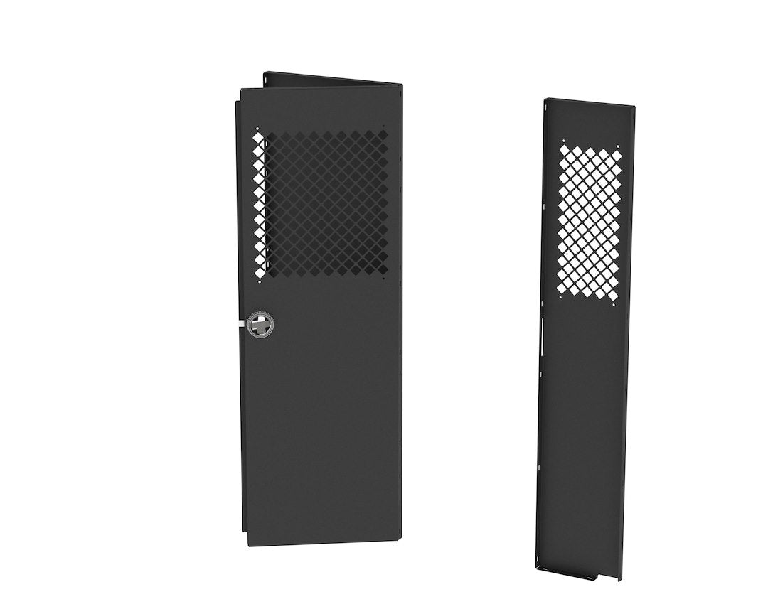 Masterack 02J180KP Bolt-On Black Steel Bulkhead Divider