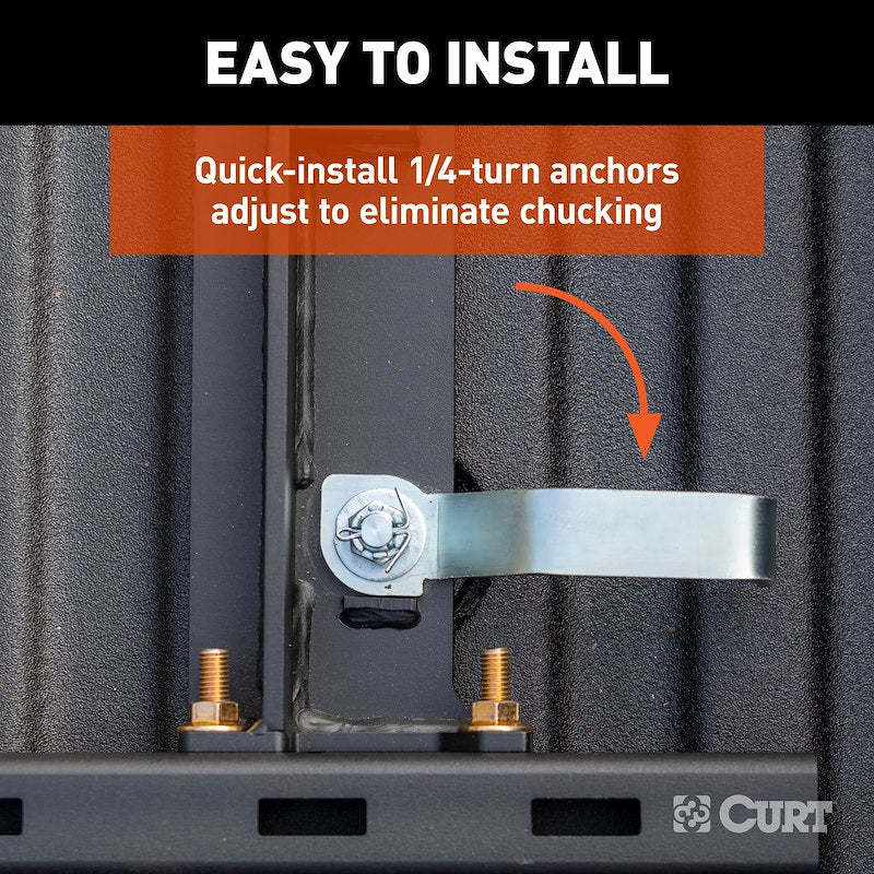 CURT 16057 A25 25K Enganche de quinta rueda con deslizador S25 – Sistema OEM Puck