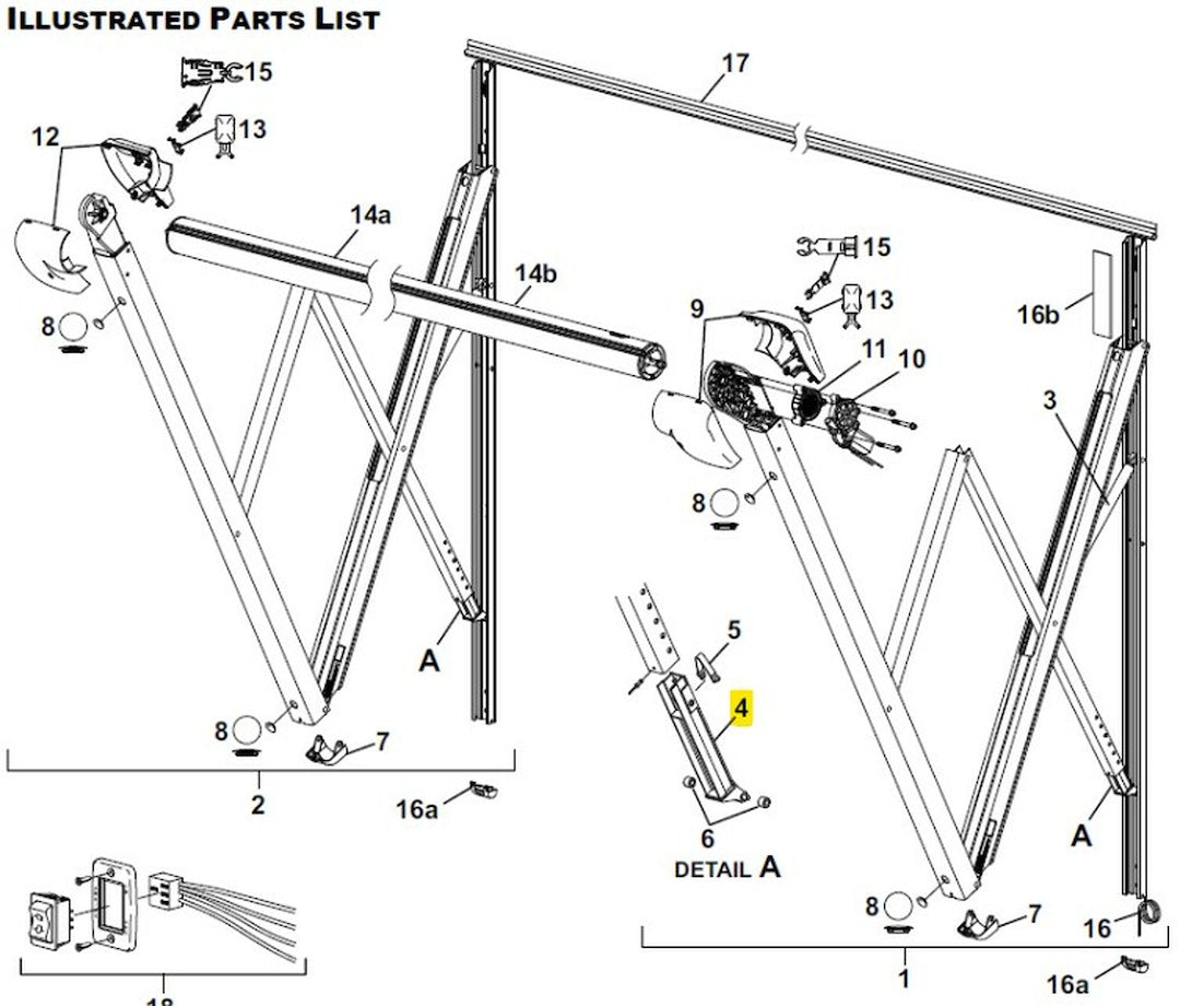 Carefree RV Longitude Longitude Awnings Awning Arm (R001827)