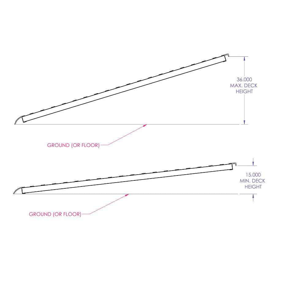Gen-Y Hitch GH-16144 Aluminum Loading Ramp - 144 in x 15 in