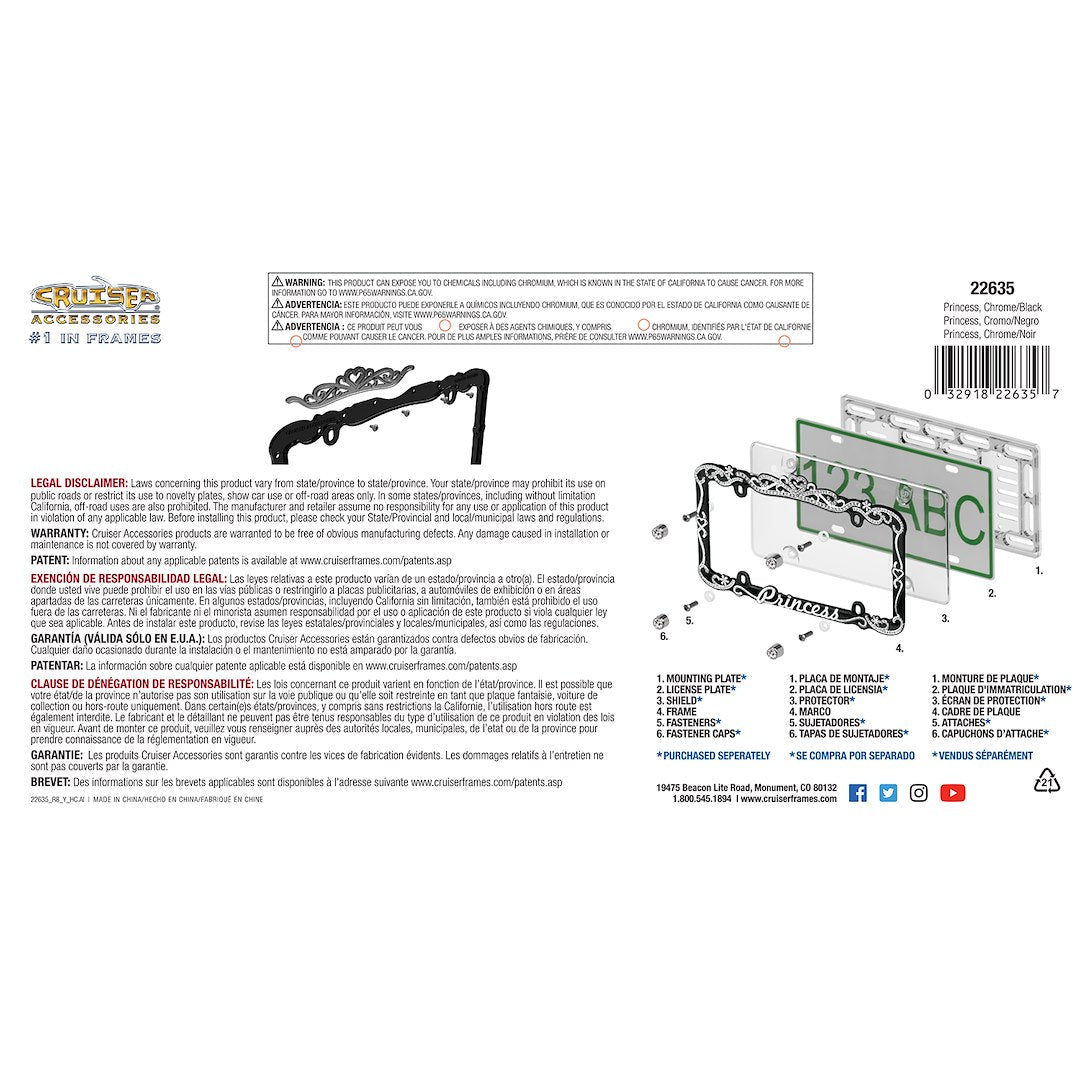 Cruiser 22635 License Plate Frame - image 3