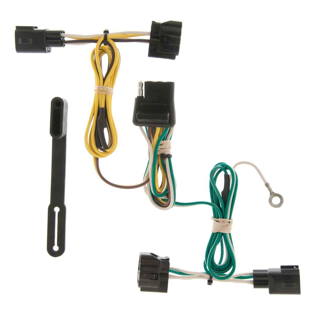CURT 55363 Custom 4-Way Flat Wiring - Jeep Wrangler