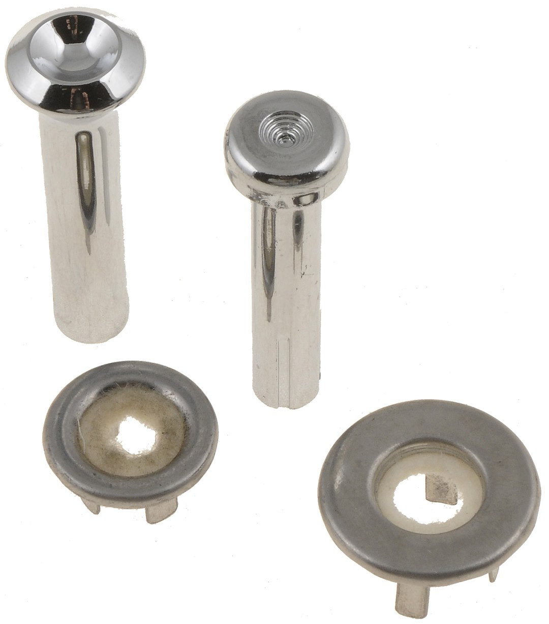 Dorman HELP! 75398 Chrome Piston Door Lock Knobs, Pair - image 2