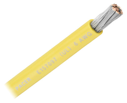 Pacer Marine Wul6yl-100 UL-Approved Battery Cable