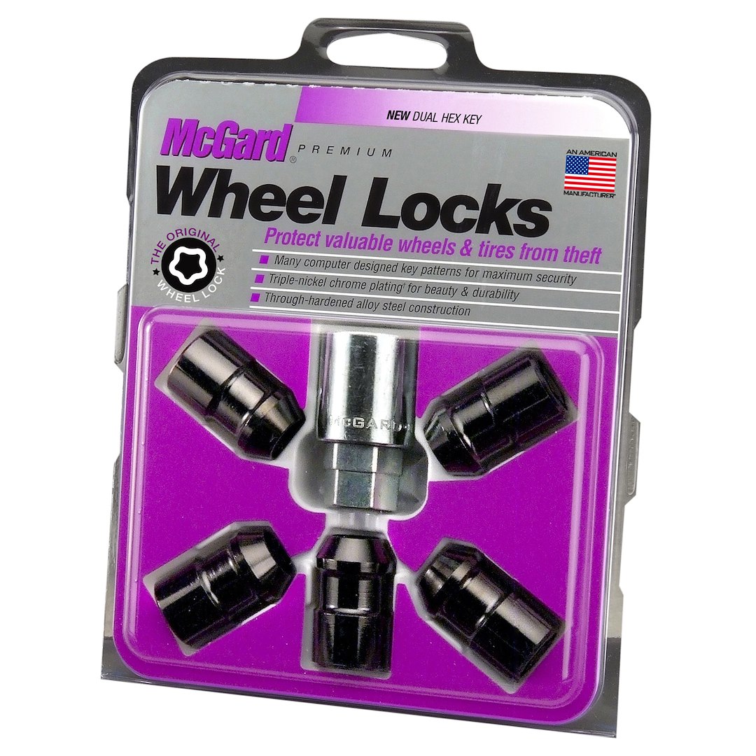 McGard 24548 Black Cone-Seat Wheel Locks, 5-Lock Set