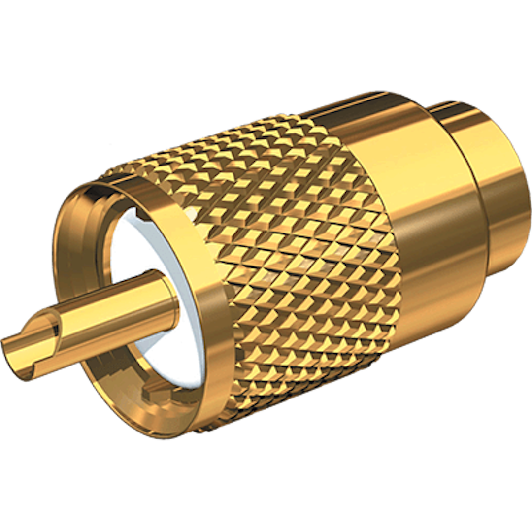 Shakespeare Pl-259-8x-G Gold-Plated Connector with UG176