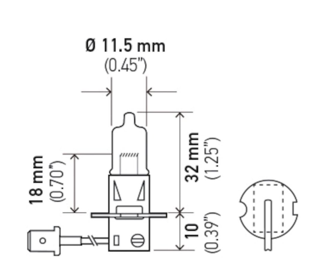 Hella 002090671 H3 12V 130W Driving and Fog Light Bulb