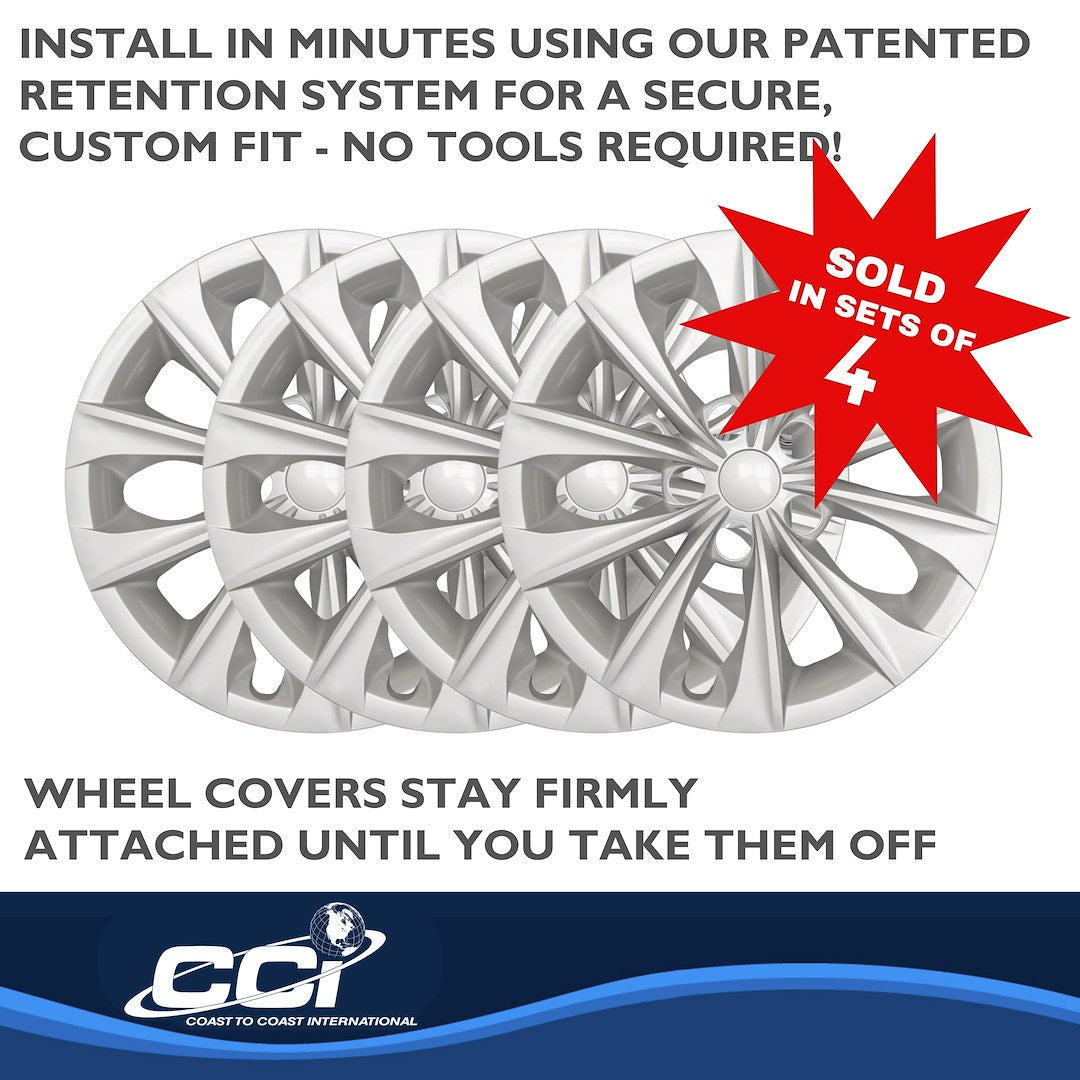 Coast To Coast 51416S Camry Silver 10-Spoke Covers - image 4