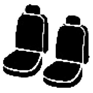 Fia NP97-74 GRAY Neo Neoprene Front Bucket Seat Cover