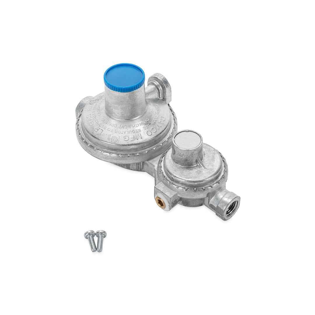 Camco 59323 Two-Stage Propane Regulator - Horizontal