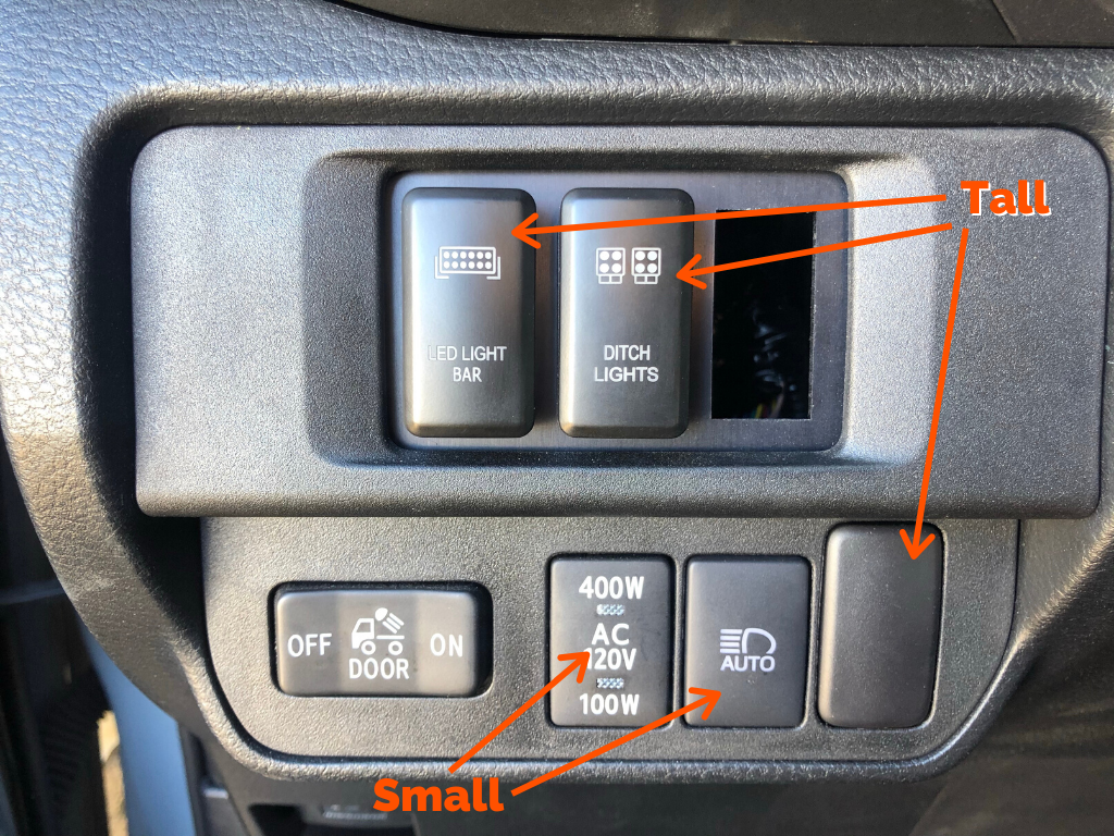 Cali Raised LED CR2385 Toyota-Style 12V DPST Switch - image 4