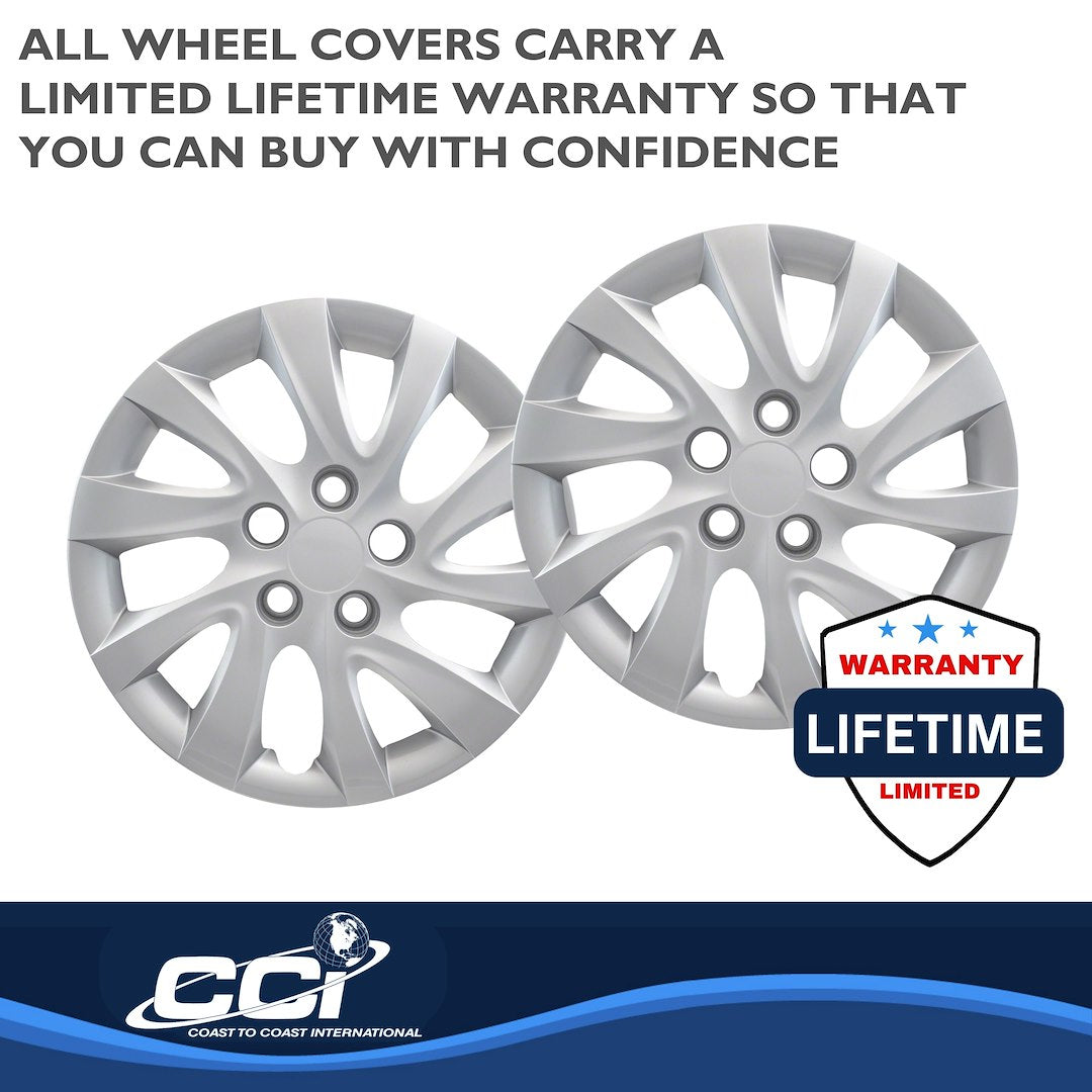 Coast To Coast 50116S Elantra 16-Inch Silver Covers - image 3