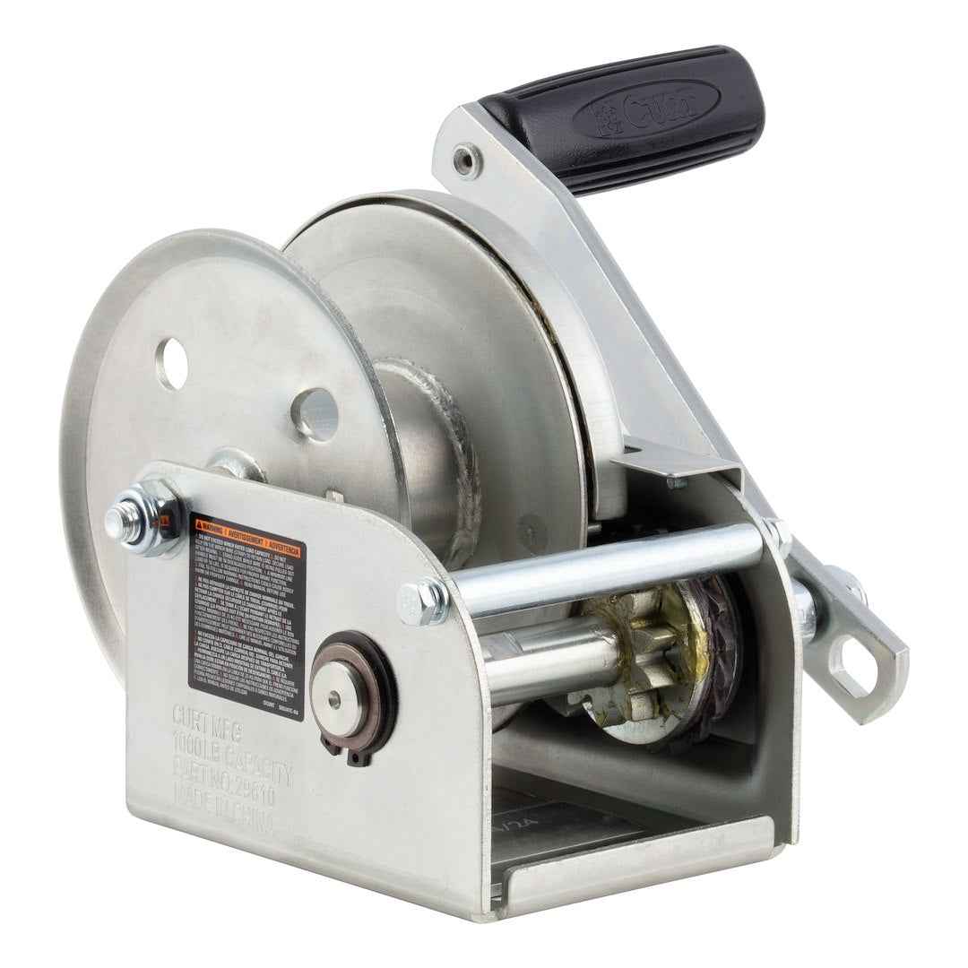CURT 29610 1,000-Pound Manual Brake Winch