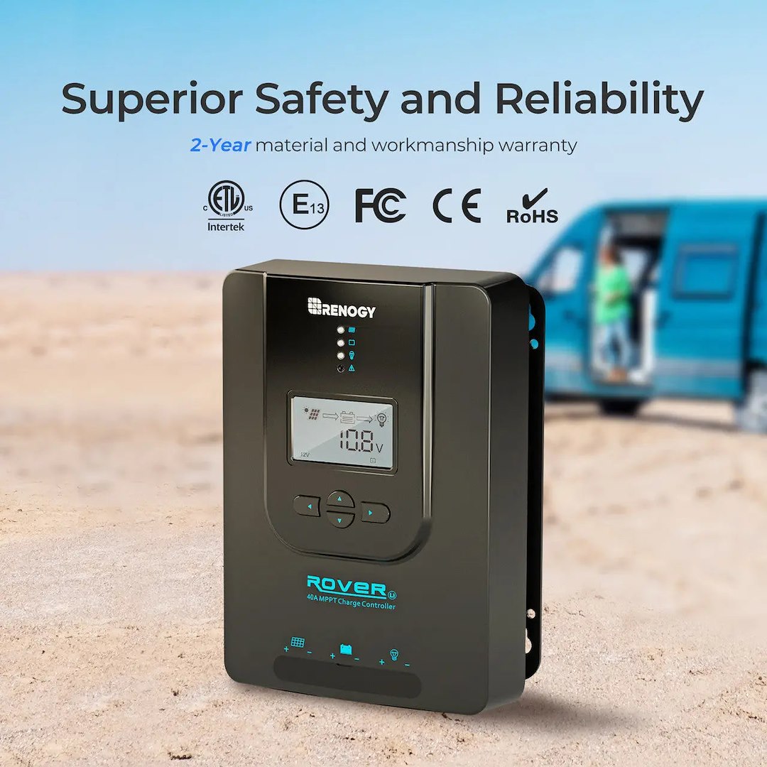 Renogy Rng-Ctrl-Rvr40-Bt-G3-Us Battery Charger Controller - image 3
