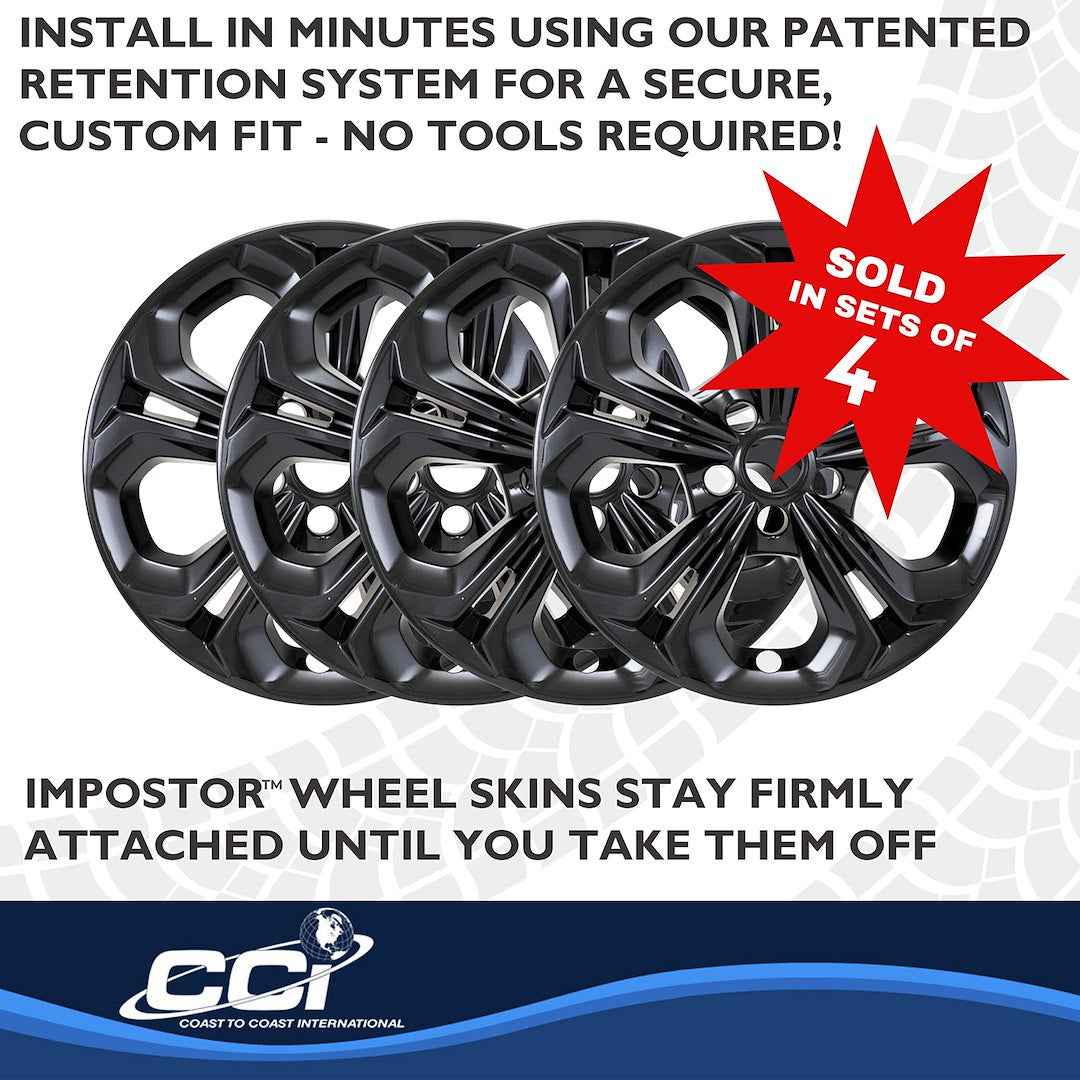 Coast To Coast IMP517BLK Accord Black 17-Inch Wheel Skins