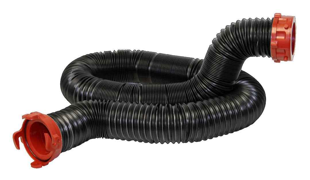 Valterra D04-0275 10 ft Poly RV Sewer Hose with Fittings