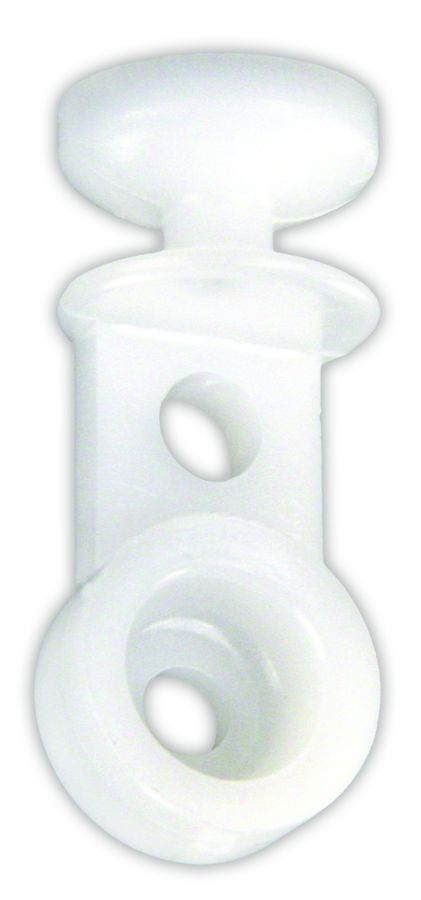 JR Products Window Curtain Glider (81075) – Color: White