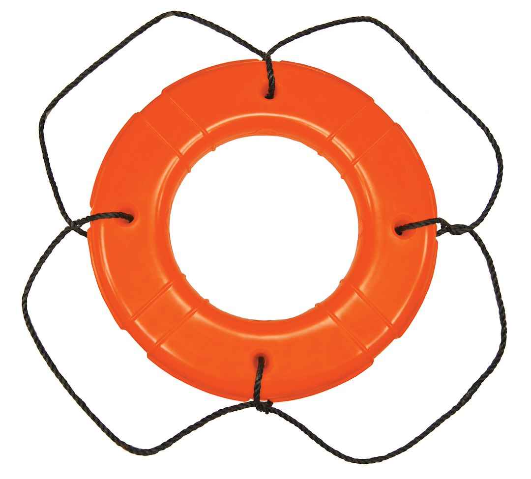Taylor Made 570 30 in Life Ring with Grab Line - Orange