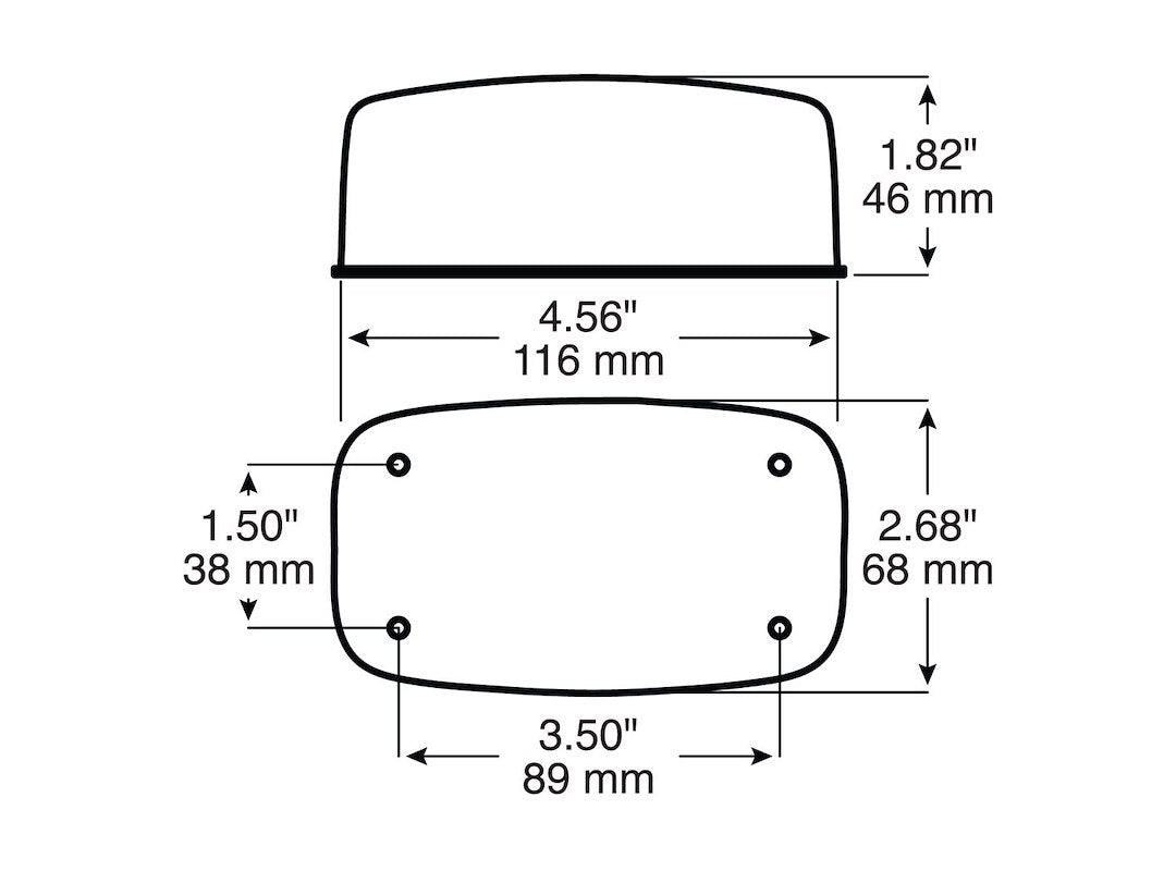 Peterson Mfg. Surface Mount Stop/ Tail/ Turn Light Trailer (V306r)