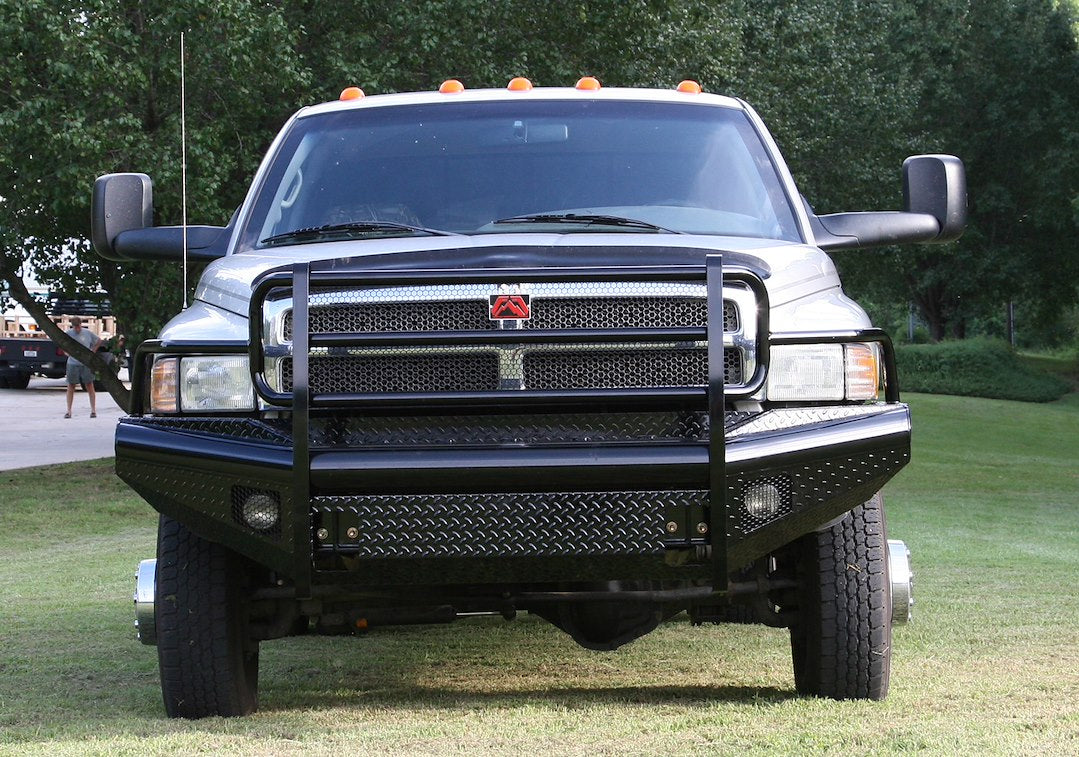 Fab Fours DR94-S1560-1 Black Steel Bumper for Dodge