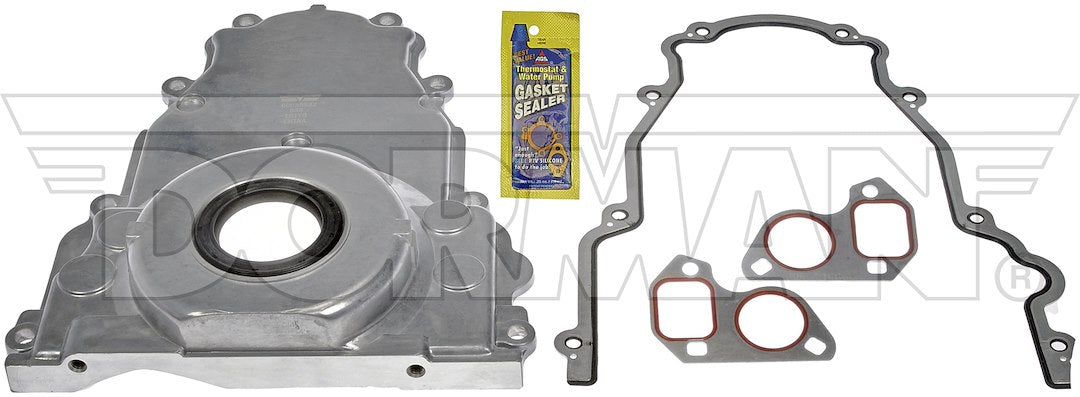 Dorman 635522 Silver Aluminum Timing Cover and Gaskets - image 1