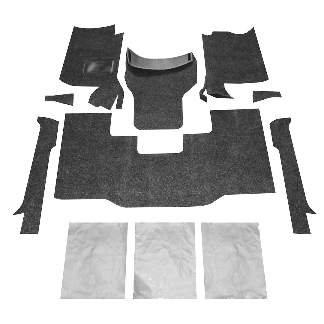 Husky Liner Hbrcyj76f Custom-Molded Wrangler Carpet Kit