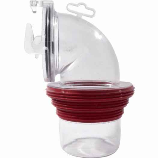 Valterra F02-3112CL Clear 90-Degree Bayonet Sewer Elbow