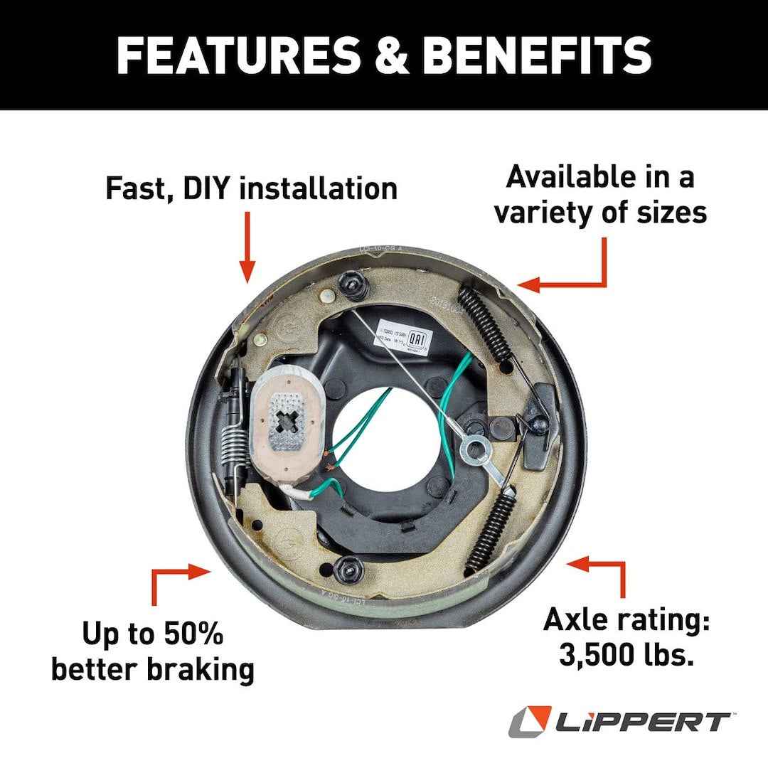 Lippert 296650 Right Self-Adjusting Brake - 3500 lb