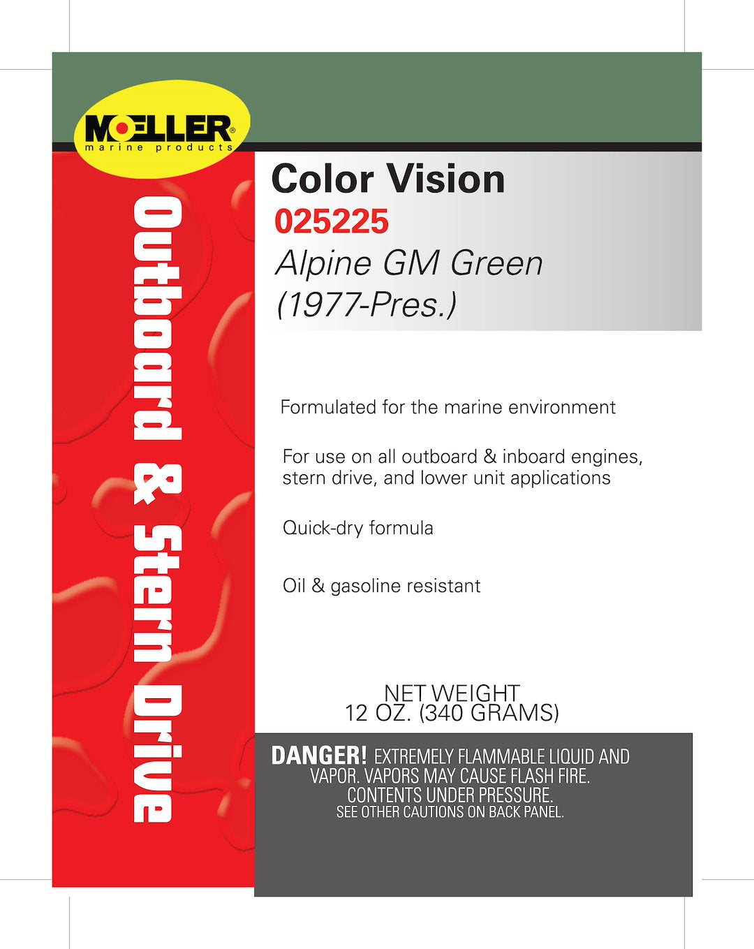 Moeller Marine Products 025225 Engine Paint