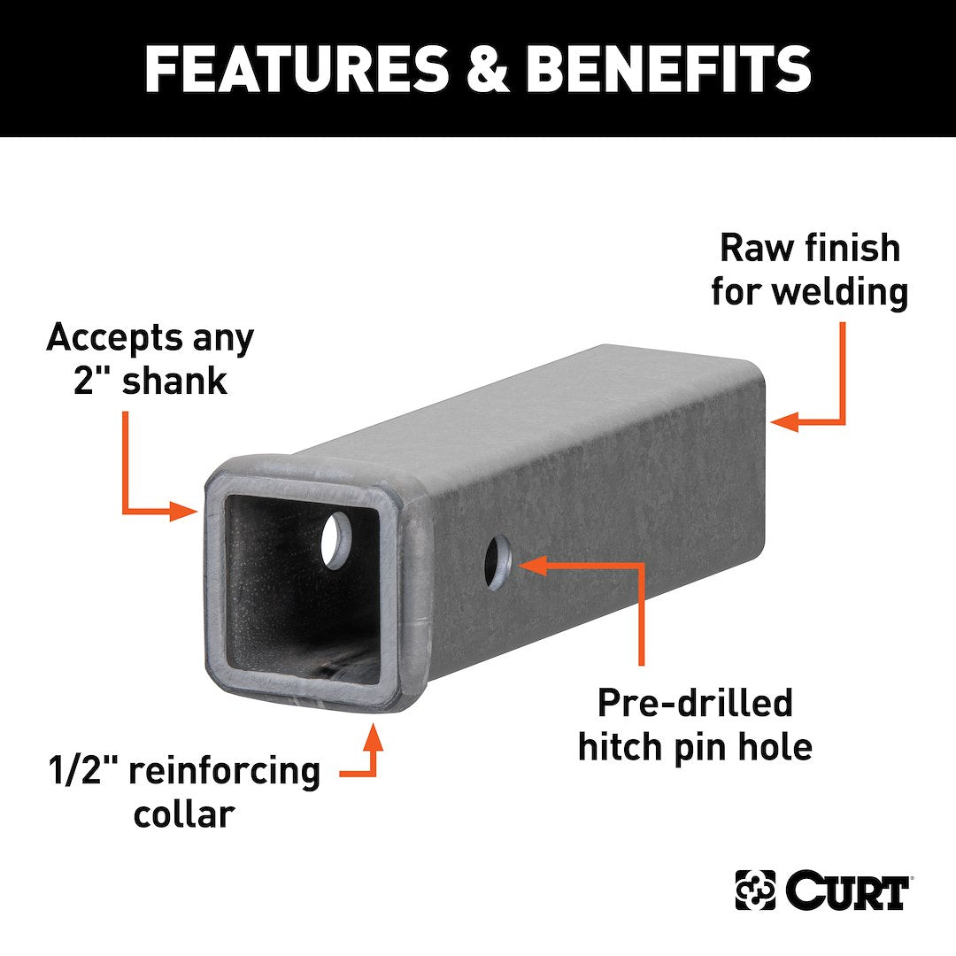 CURT 49090 Trailer Hitch Receiver Tube