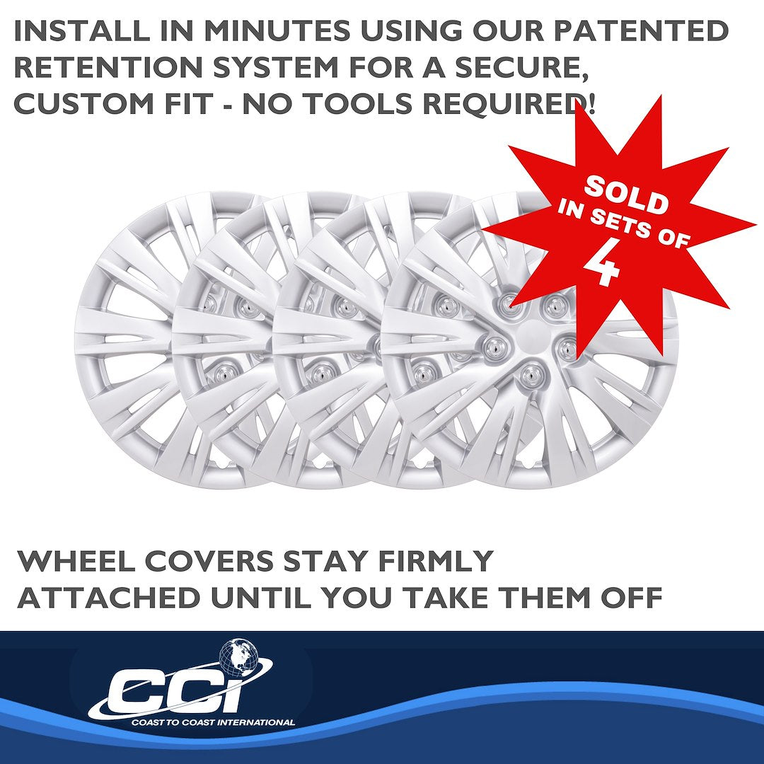 Coast To Coast 103716S Camry 16-Inch Silver Wheel Covers - image 4